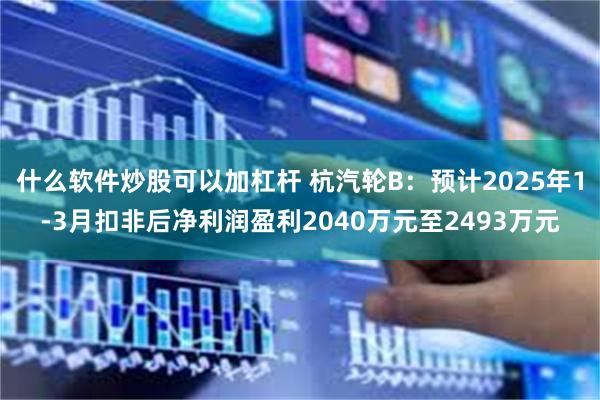 什么软件炒股可以加杠杆 杭汽轮B：预计2025年1-3月扣非后净利润盈利2040万元至2493万元