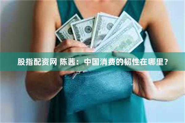 股指配资网 陈茜：中国消费的韧性在哪里？